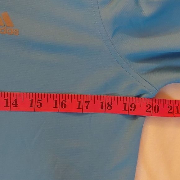 Adidas Reflective Bright Blue Athletic Top - Picture 3 of 7